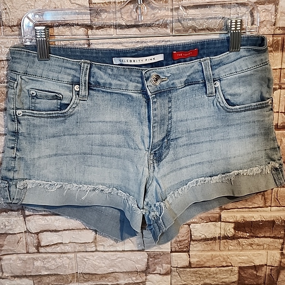 Celebrity Pink The Honey Denim Blue  Shorts